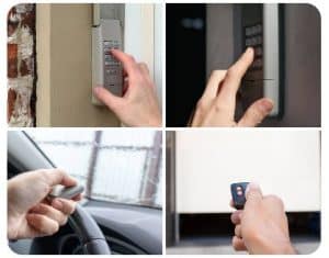 setting garage door keypad